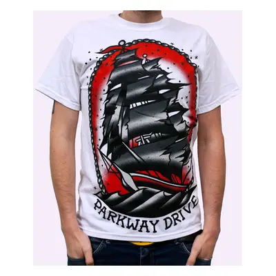 t-shirt men Parkway Drive - Ship - White