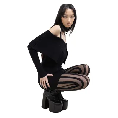 tights KILLSTAR - Mesmestripe - Black