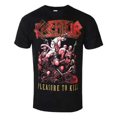 t-shirt metal men's Kreator - PLEASURE TO KILL - PLASTIC HEAD