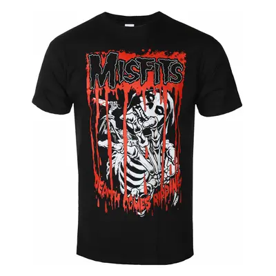 men's t-shirt MISFITS - DEATH COME RIPPING - BLACK - PLASTIC HEAD