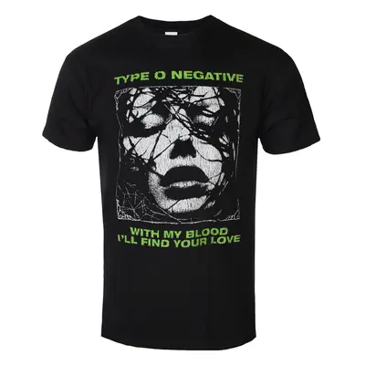 t-shirt men's TYPE O NEGATIVE - WITH MY BLOOD - PLASTIC HEAD