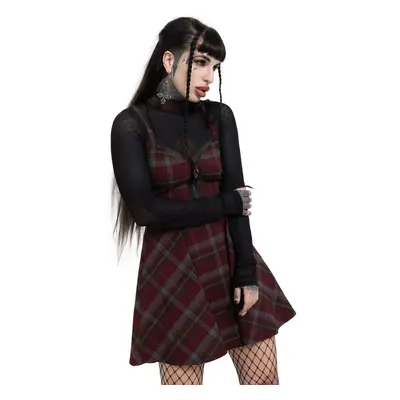 women's dress KILLSTAR - Sable Riot - Red/Black