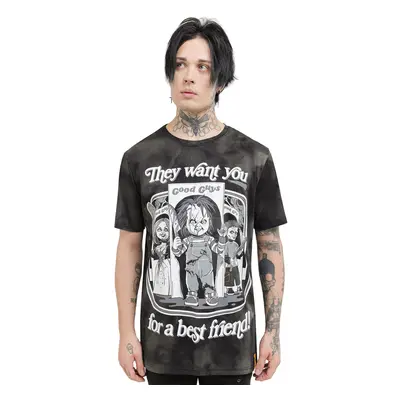 unisex t-shirt KILLSTAR x CHUCKY - Hey There Friend - Black