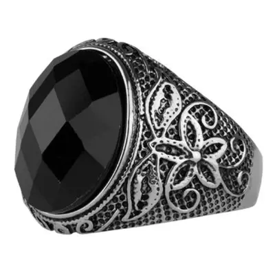 ring ETNOX - Black Flower