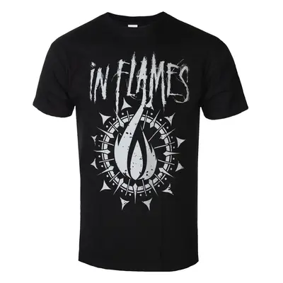 men's t-shirt In Flames - Flame - Black