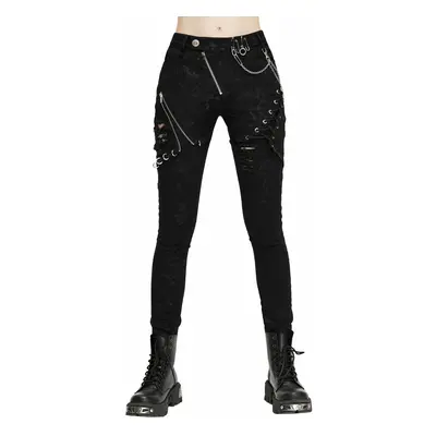 women's pants DEVIL FASHION - Nana Osaki Slim-Fit Punk - DAMAGED