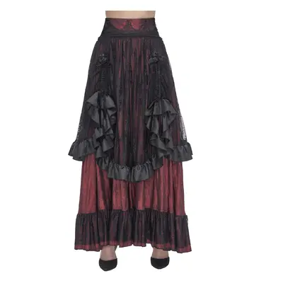 women's skirt DEVIL FASHION - Black And Red Gothic