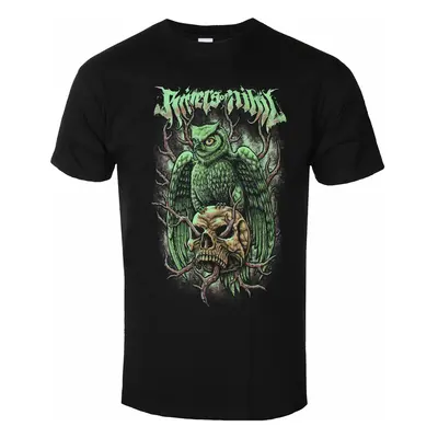 men's t-shirt RIVERS OF NIHIL - OWL - BLACK - PLASTIC HEAD