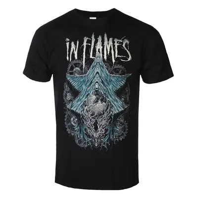 men's t-shirt In Flames - B2B The Wheel Turns - Black