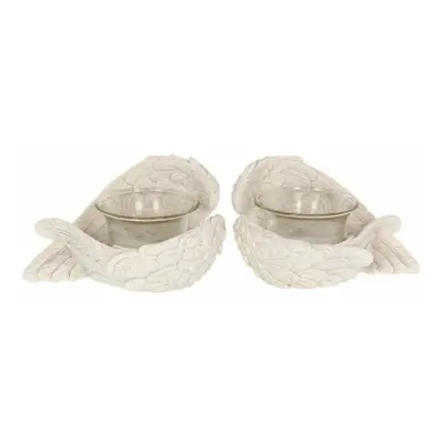 Decoration (candlestick set of 2pcs) Angel Wings Tealights