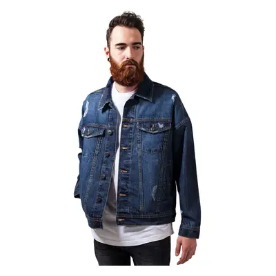 men´s jacket URBAN CLASSICS - Ripped Denim