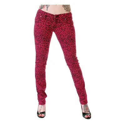 women's trousers 3RDAND56th - Print Skinnies - Pink