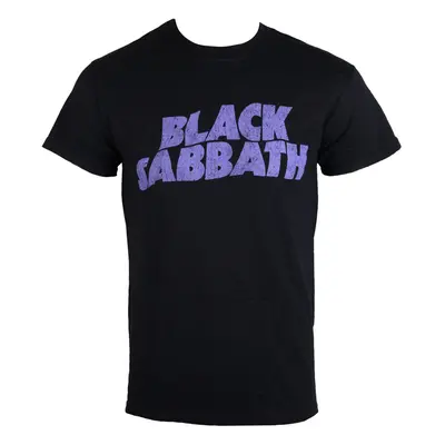 t-shirt metal men's Black Sabbath - Wavy Logo - ROCK OFF