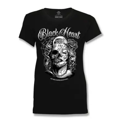 women's t-shirt BLACK HEART - DIRTY QUEEN - BLACK