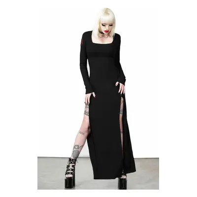 women's dress with long sleeves KILLSTAR - Lilith's Rage - Black