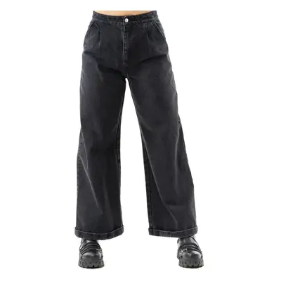 women's pants CHEMICAL BLACK - DEIA - BLACK STONEWASH