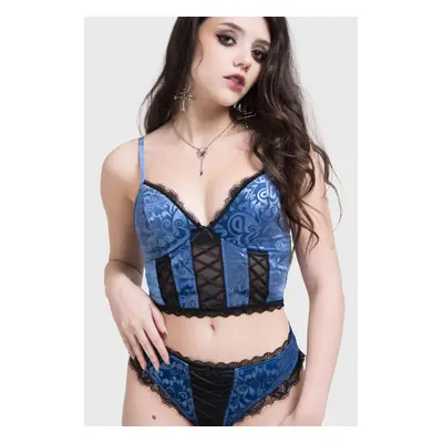 women's bra KILLSTAR x CORPSE BRIDE - Whimsy Flutter - Blue