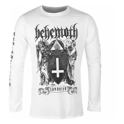 men's long-sleeved t-shirt BEHEMOTH - THE SATANIST - WHITE - PLASTIC HEAD