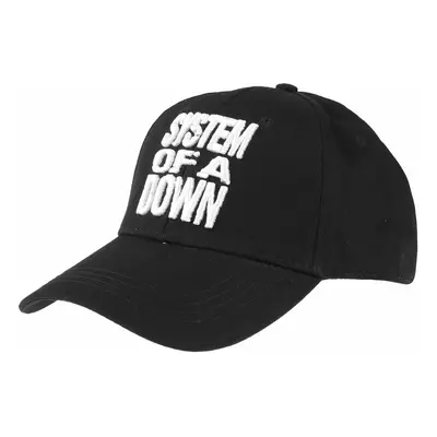 cap System Of A Down - Stacked Logo - Black - ROCK OFF