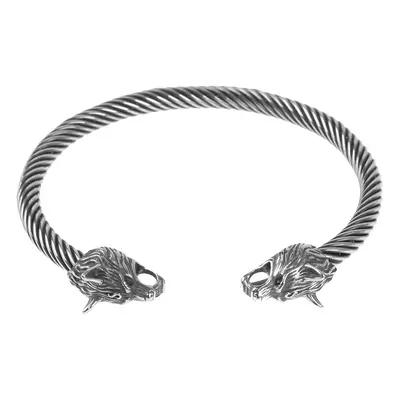 bracelet Viking Double Wolf