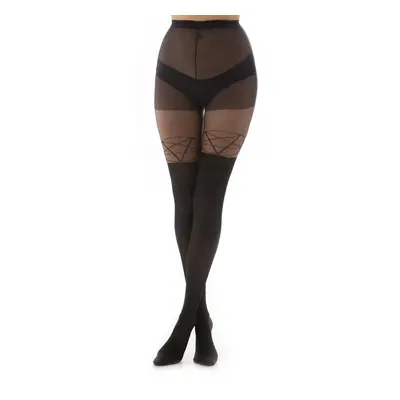 tights PAMELA MANN - Pentagram - Black