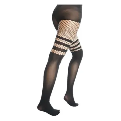 tights PAMELA MANN - Fishnet Over - Black