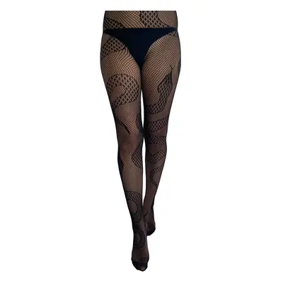 tights PAMELA MANN - Snake Net - Black