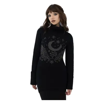 women's sweater KILLSTAR - Moonflower - Black