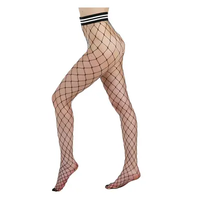 tights PAMELA MANN - Extra Large With Stripe Waistband - Black