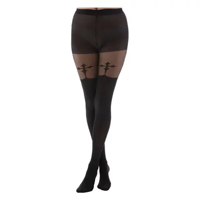 tights PAMELA MANN - Goth Cross - Black