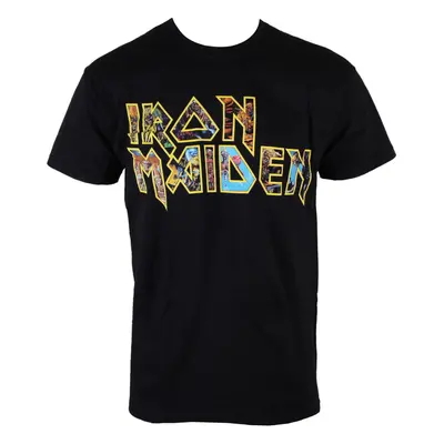 t-shirt metal men's Iron Maiden - Eddie Logo - ROCK OFF