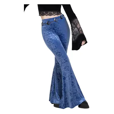 women's pants (leggings) KILLSTAR x CORPSE BRIDE - Whimsy Flutter Flares - Blue