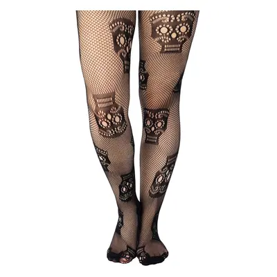 tights PAMELA MANN - Sugar Skull - Black