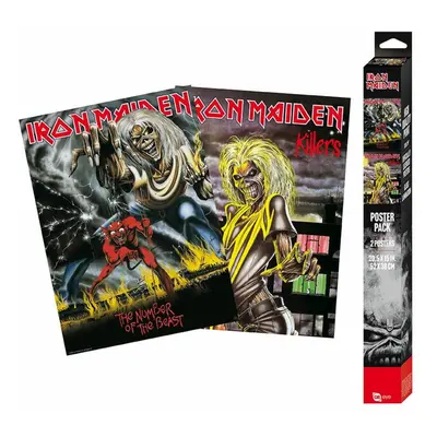 poster (set 2pcs) IRON MAIDEN - Killers - Number of the beast