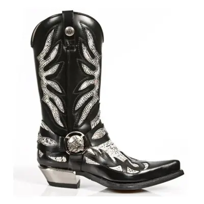 boots NEW ROCK - PITON BLANCO NEGR WEST