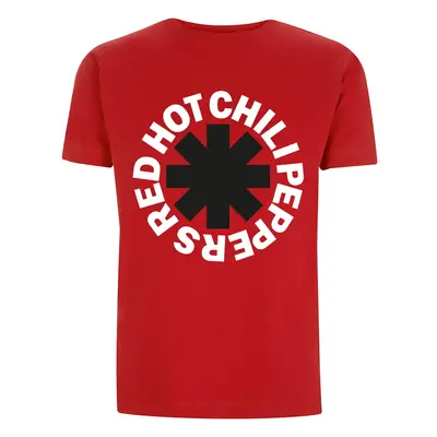 men's t-shirt Red Hot Chili Peppers - Classic B&W Asterisk - Red