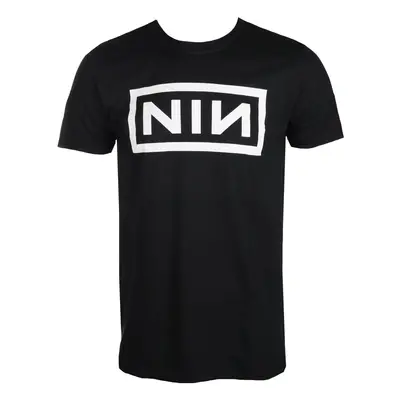 men's t-shirt NINE INCH NAILS - CLASSIC WHITE LOGO - PLASTIC HEAD