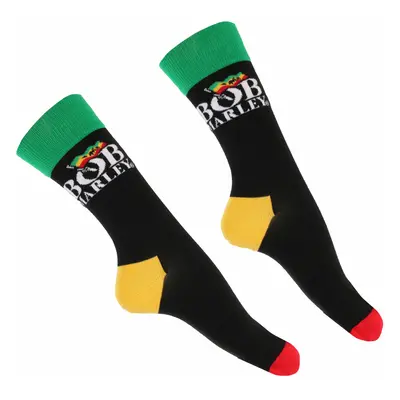 socks Bob Marley - Logo - Black - ROCK OFF