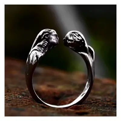 ring Double Skull