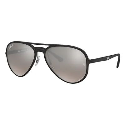 Ray-Ban Sunglasses Unisex Rb4320ch Chromance - Black Frame Silver Lenses Polarized 58-16