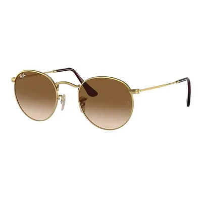 Ray-Ban Sunglasses Unisex Round Metal - Gold Frame Brown Lenses 50-21