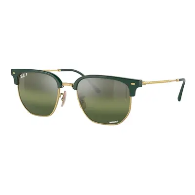 Ray-Ban Sunglasses Unisex New Clubmaster - Gold Frame Silver Lenses Polarized 51-20