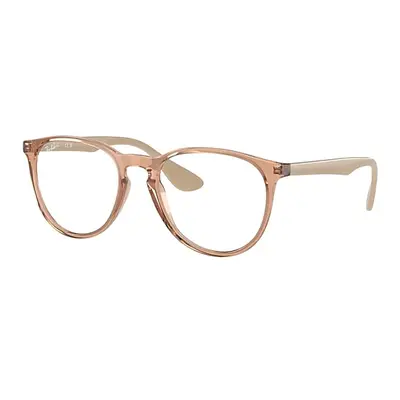 Ray-Ban Eyeglasses Woman Erika Optics - Beige Frame Clear Lenses Polarized 51-18