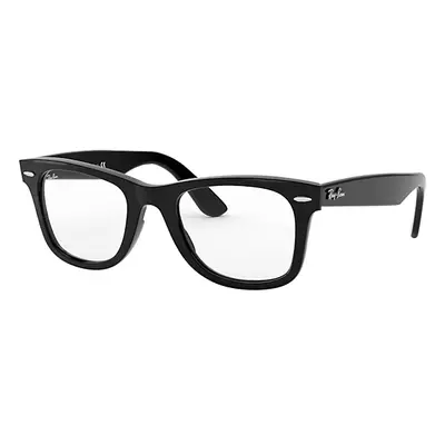 Ray-Ban Eyeglasses Unisex Wayfarer Ease Optics - Black Frame Clear Lenses Polarized 50-22