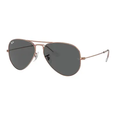 Ray-Ban Sunglasses Unisex Aviator Rose Gold - Rose Gold Frame Grey Lenses 58-14