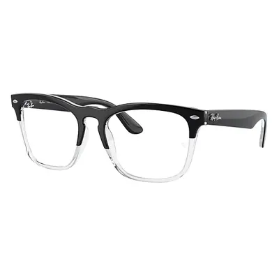 Ray-Ban Eyeglasses Unisex Steve Optics - Black On Transparent Frame Clear Lenses Polarized 54-18