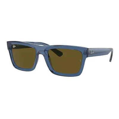 Ray-Ban Sunglasses Unisex Warren Bio-based - Transparent Dark Blue Frame Brown Lenses 57-20