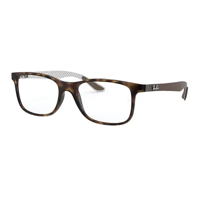 Ray-Ban Eyeglasses Unisex Rb8903 Optics - Brown Frame Clear Lenses Polarized 55-18