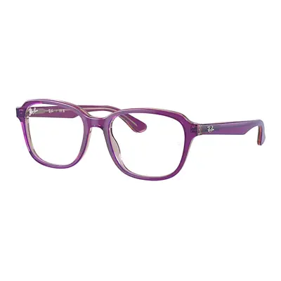 Ray-Ban Eyeglasses Children Rb1627 Optics Kids - Top Purple & Pink & Beige Frame Demo Lens Lense