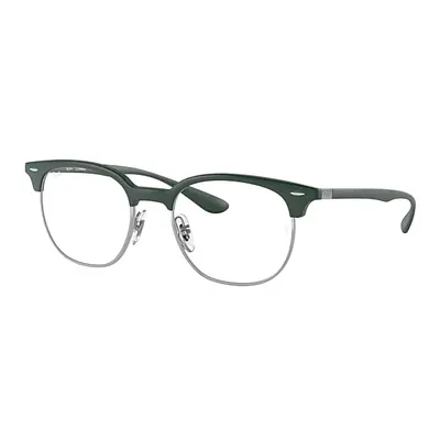 Ray-Ban Eyeglasses Unisex Rb7186 Optics - Green Frame Clear Lenses 51-19